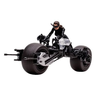 DC Multiverse Fahrzeug Batpod with Catwoman (The Dark Knight Rises)