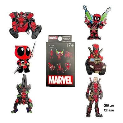 Deadpool by Loungefly Ansteck-Pins Blind Box Deadpool Action Display (12)