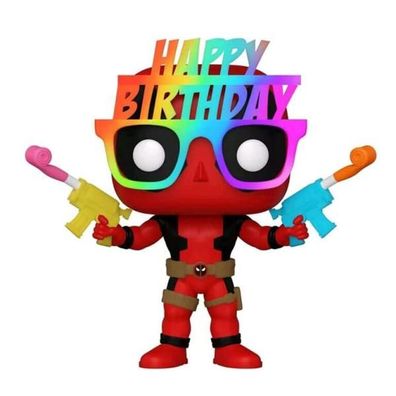 Deadpool POP! Marvel Vinyl Figur 30th Birthday Glasses Deadpool 9 cm