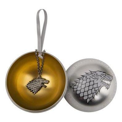 Game of Thrones Christbaumschmuck mit Halskette Stark