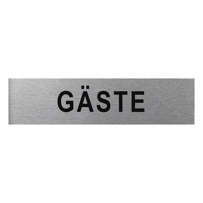 Aluminium Türschild " Gäste " 160x40mm