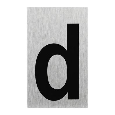 Aluminium Türschild " d " 100x60mm