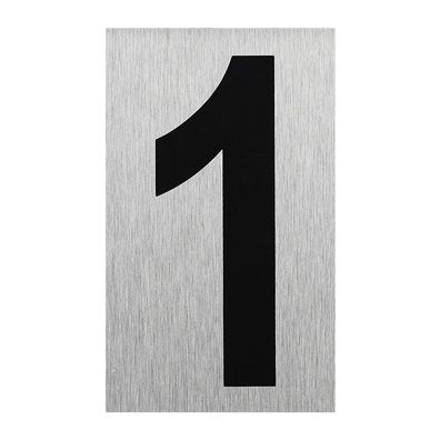 Aluminium Türschild " 1 " 100x60mm