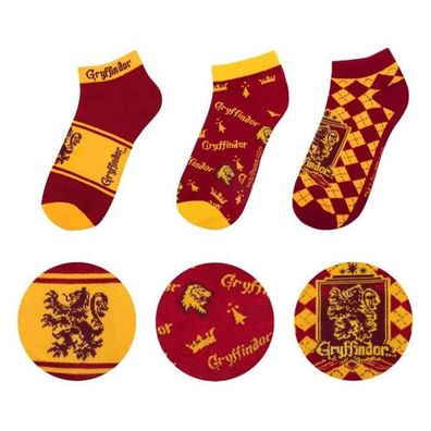 Harry Potter Knöchelsocken 3er-Pack Gryffindor