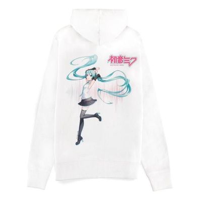 Hatsune Miku Kapuzenjacke mit Reißverschluß White Größe M