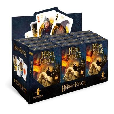 Herr der Ringe Number 1 Spielkarten Display (12) * Deutsche Version*