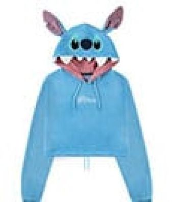 Lilo & Stitch Cropped Kapuzenpullover Stitch Größe XXL