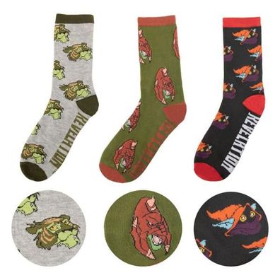 Masters of the Universe - Revelation: Cringer & Battle Cat & Orko Socks 3er Socken Se