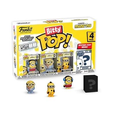 Minions Bitty POP! Vinyl Figuren 4er-Pack Roller Skating Stuart 2,5 cm