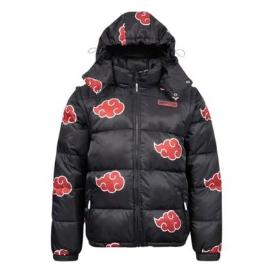 Naruto Puffer-Jacke Akatsuki Rot Größe XL