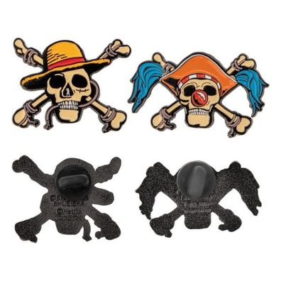 One Piece Ansteck-Pins 2er-Pack Luffy & Buggy