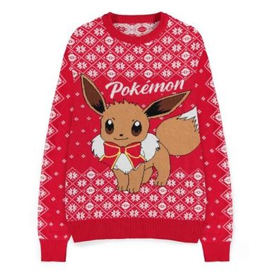 Pokémon Sweatshirt Christmas Jumper Evoli Größe M