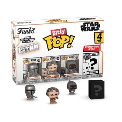 Star Wars: Mandalorian Bitty POP! Vinyl Figuren 4er-Pack Mandalorian 2,5 cm