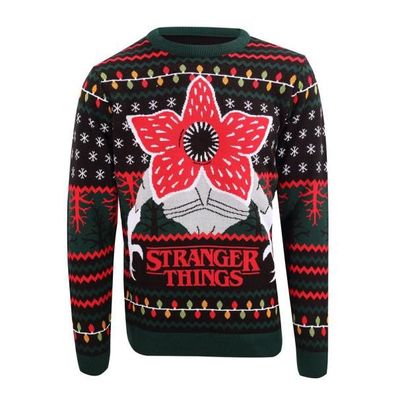 Stranger Things Sweatshirt Christmas Jumper Demogorgon Größe S