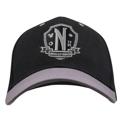 Wednesday Baseball Cap Nevermore Academy Black