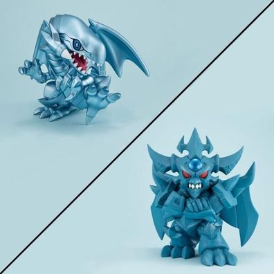 Yu-Gi-Oh! Duel Monsters Megatoon PVC Statue Blue Eyes White Dragon & Obelisk the Torm