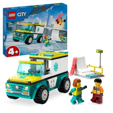 LEGO City Rettungswagen und Snowboarder