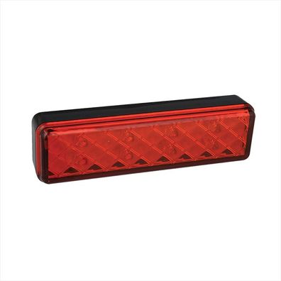 Pro Plus Rückleuchte 12/24V 2 Funktionen 135x38mm LED mit Halter schwarz