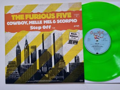 The Furious Five/ Cowboy, Melle Mel & Scorpio - Step Off 12'' GREEN VINYL