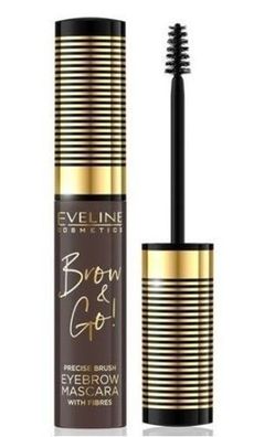 Eveline Dunkelbraune Augenbrauenfarbe Mascara - 6 ml Profi-Brauenfarbe