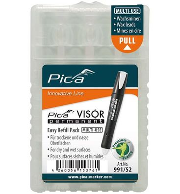 Pica VISOR 4 x Ersatzminen Weiß