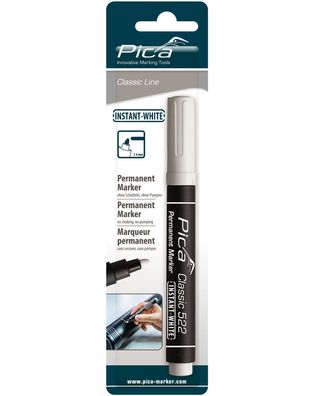 Pica Permanent Marker Instant WHITE 1-4mm Weiß