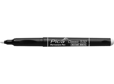 Pica Permanent Pen Instant WHITE 1-2mm Weiß