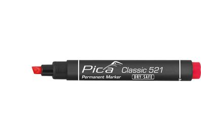 Pica Permanent Marker 2-6mm mit Keilspitze Rot