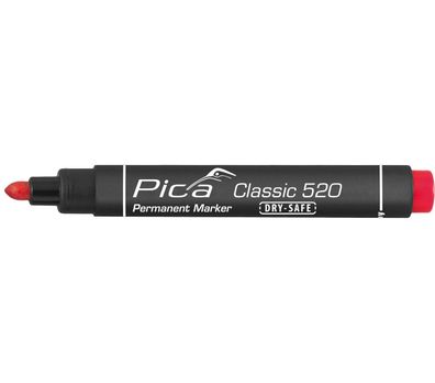 Pica Permanent Marker 1-4mm mit Rundspitze Rot