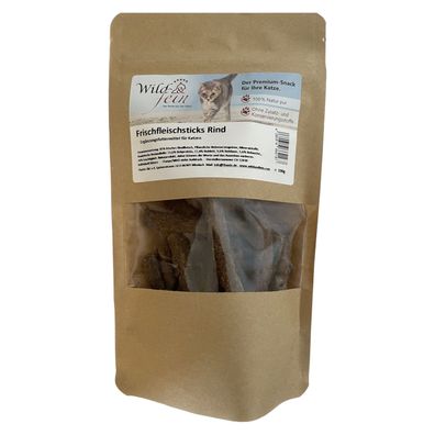 Wild & Fein Frischfleischsticks Rind für Katzen - 100g