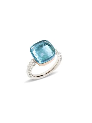 Pomellato - frau - pab4010o6000db0oy - nackter Ring Maxi Topazio Azzurro