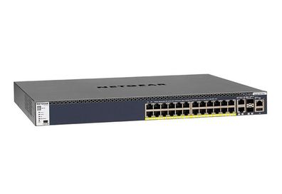 Netgear M4300-28G PoE+, Managed, L2/L3/L4, Gigabit Ethernet (10/100/1000), Powe... ->