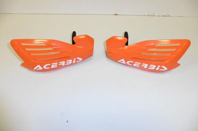 Handprotektoren X-Force Handschutz handguards passt an Ktm Lc4 Exc Sxf or-weiß