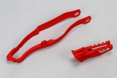 Kettenschleifer Schwingenschleifer chain guard passt an Honda Crf 250 14-17 rot