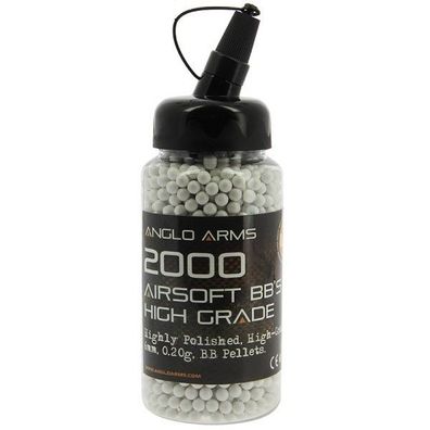 2000 High Grade Polished 0.20g White Softair BB´s