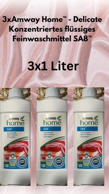 3x1 Liter Amway Home™ - Delicate Konzentriertes flüssiges Feinwaschmittel SA8™