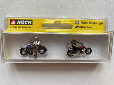 Noch 15906 Rocker auf Motorrädern , Figuren H0 (1:87)