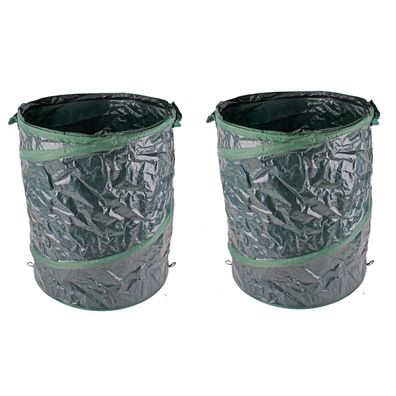 2er Gartensack Gartenabfallsack Laubsack selbstaufstellend Popup 90L Ø45xH60cm