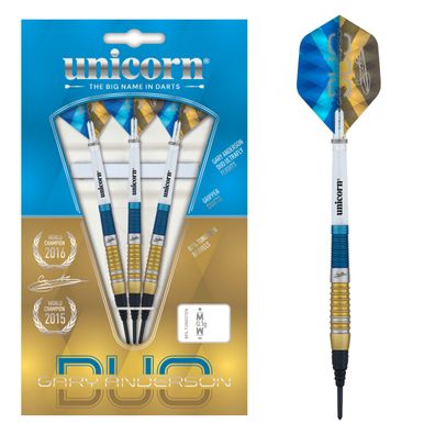 Unicorn Gary Anderson Duo Soft Darts / 18 Gr. oder 20 Gr. / Inhalt 1