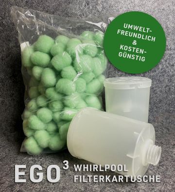 EGO3 Whirlpoolfilter für Ihren Whirlpool | Whirlpoolkartusche + 300g Filterbälle