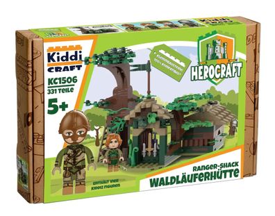 Kiddicraft KC1506 Waldläuferhütte Klemmbaustein Set