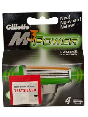 Gillette MACH3 power Klingen 4er Pack in OVP