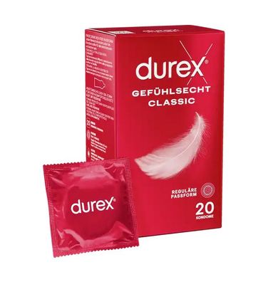 Durex Gefühlsecht Classic Kondome 20 Stück