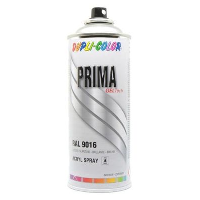 Dupli-Color Lackspray Prima 400ml verkehrsweiß glänzend RAL 9016 (400 ml)