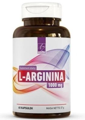 L-Arginin 1000mg - 60 Kapseln Premium Nahrungsergänzungsmittel