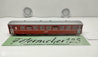 BEMO H0m DC 3253 126 RhB Personenwagen 2. Kl. Licht OVP