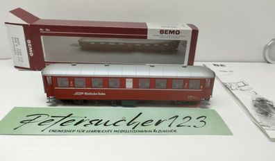 Bemo H0m DC 3260 135 RhB B 2225 Stahlwagen Rot / OVP