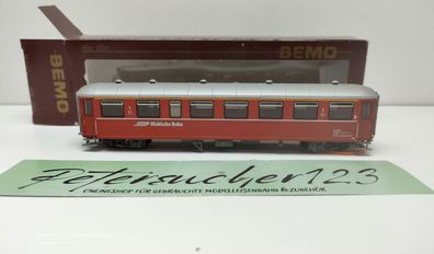Bemo H0m DC 3262 142 Spitzenverkehrswagen / Stahlwagen 1. Kl. / RhB / OVP