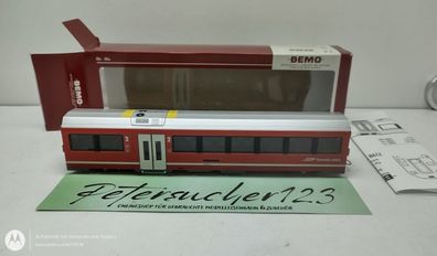 Bemo H0m DC 3298 142 RhB B 574 01 Gliedwagen AGZ 2. Kl. Neurot LED-Innenbeleuchtung