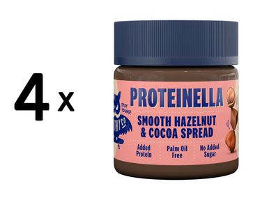 4 x HealthyCo Proteinella (200g) Hazelnut